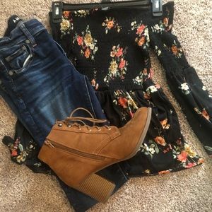 Florist off shoulder top